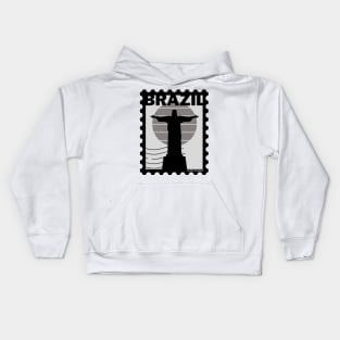 Rio de janeiro, Brazil Postage stamp Kids Hoodie